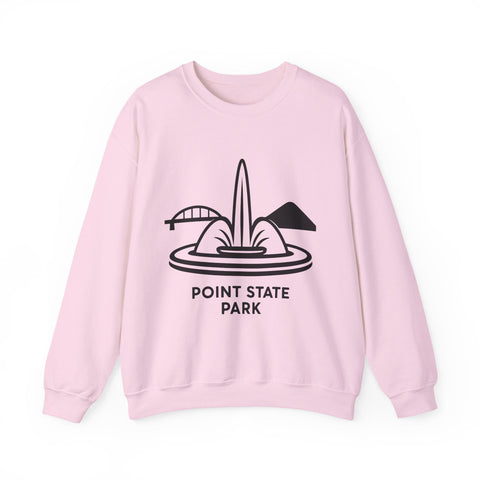 Heavy Blend Sweatshirt - Point State Park Crewneck Unisex Pullover With Soft Breathable Fabric Sweatshirt - YinzerShop