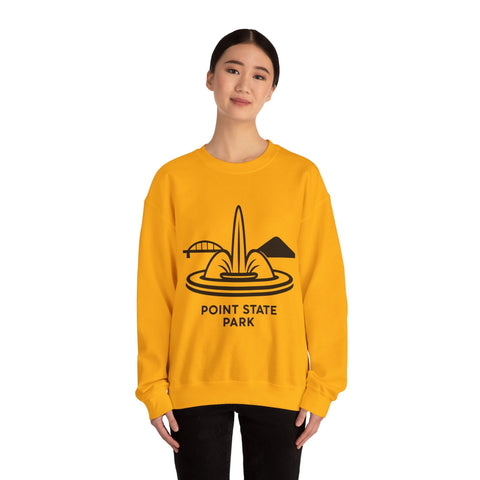 Heavy Blend Sweatshirt - Point State Park Crewneck Unisex Pullover With Soft Breathable Fabric Sweatshirt - YinzerShop