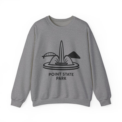 Heavy Blend Sweatshirt - Point State Park Crewneck Unisex Pullover With Soft Breathable Fabric Sweatshirt - YinzerShop