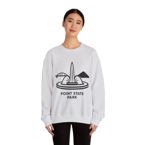 Heavy Blend Sweatshirt - Point State Park Crewneck Unisex Pullover With Soft Breathable Fabric Sweatshirt - YinzerShop
