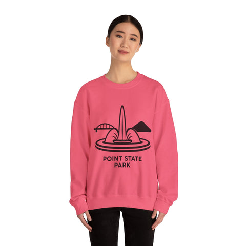 Heavy Blend Sweatshirt - Point State Park Crewneck Unisex Pullover With Soft Breathable Fabric Sweatshirt - YinzerShop