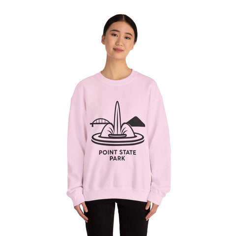 Heavy Blend Sweatshirt - Point State Park Crewneck Unisex Pullover With Soft Breathable Fabric Sweatshirt - YinzerShop