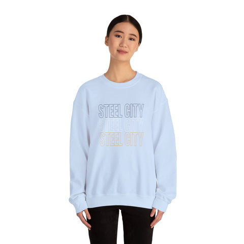 Heavy Blend Sweatshirt - Steel City Crewneck Unisex Cotton Polyester Blend Sweatshirt - YinzerShop