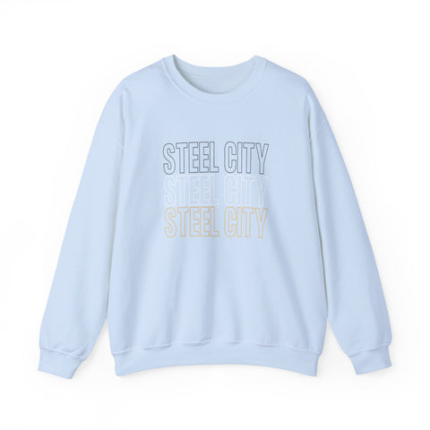Heavy Blend Sweatshirt - Steel City Crewneck Unisex Cotton Polyester Blend Sweatshirt - YinzerShop