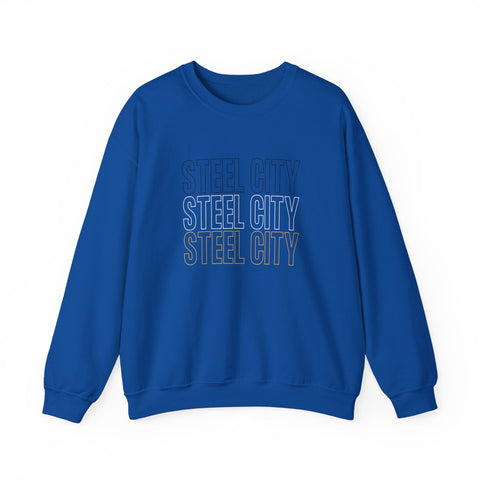 Heavy Blend Sweatshirt - Steel City Crewneck Unisex Cotton Polyester Blend Sweatshirt - YinzerShop