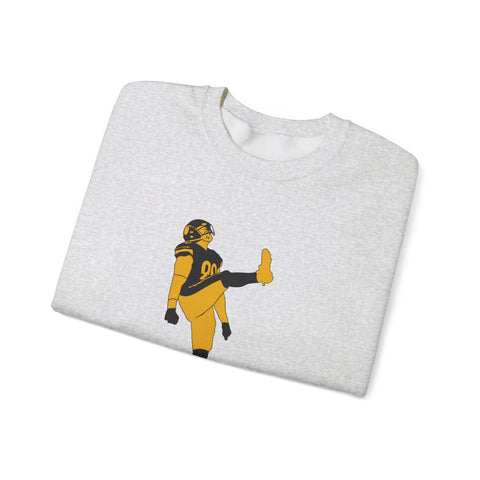 Heavy Blend Sweatshirt The Kick - Classic Fit Crewneck Pullover With Durable Stitching Sweatshirt - YinzerShop