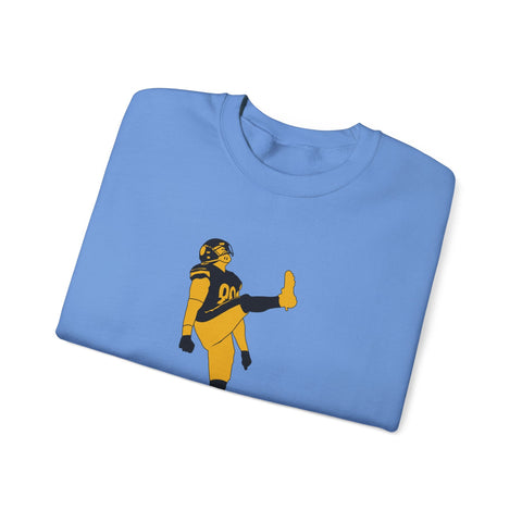 Heavy Blend Sweatshirt The Kick - Classic Fit Crewneck Pullover With Durable Stitching Sweatshirt - YinzerShop