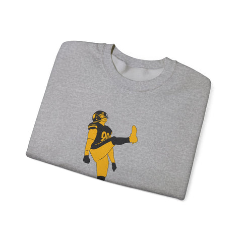 Heavy Blend Sweatshirt The Kick - Classic Fit Crewneck Pullover With Durable Stitching Sweatshirt - YinzerShop