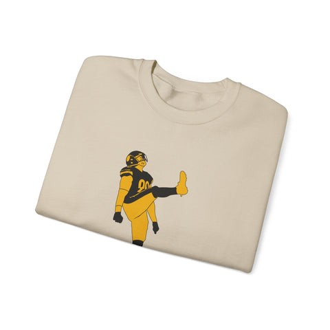 Heavy Blend Sweatshirt The Kick - Classic Fit Crewneck Pullover With Durable Stitching Sweatshirt - YinzerShop
