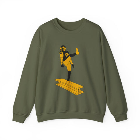 Heavy Blend Sweatshirt The Kick - Classic Fit Crewneck Pullover With Durable Stitching Sweatshirt - YinzerShop