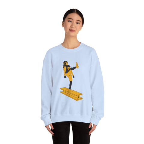 Heavy Blend Sweatshirt The Kick - Classic Fit Crewneck Pullover With Durable Stitching Sweatshirt - YinzerShop