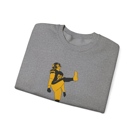 Heavy Blend Sweatshirt The Kick - Classic Fit Crewneck Pullover With Durable Stitching Sweatshirt - YinzerShop