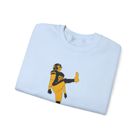 Heavy Blend Sweatshirt The Kick - Classic Fit Crewneck Pullover With Durable Stitching Sweatshirt - YinzerShop