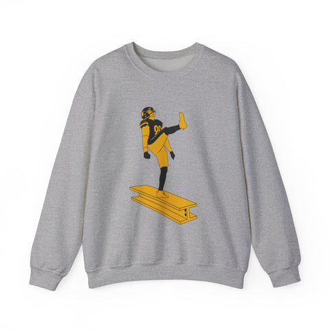 Heavy Blend Sweatshirt The Kick - Classic Fit Crewneck Pullover With Durable Stitching Sweatshirt - YinzerShop