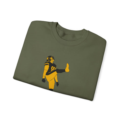 Heavy Blend Sweatshirt The Kick - Classic Fit Crewneck Pullover With Durable Stitching Sweatshirt - YinzerShop