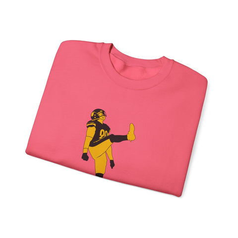 Heavy Blend Sweatshirt The Kick - Classic Fit Crewneck Pullover With Durable Stitching Sweatshirt - YinzerShop