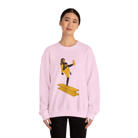 Heavy Blend Sweatshirt The Kick - Classic Fit Crewneck Pullover With Durable Stitching Sweatshirt - YinzerShop