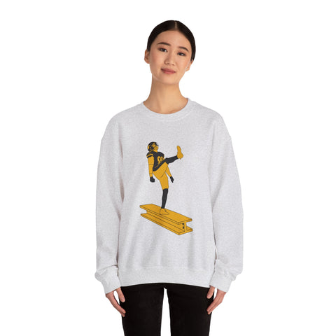 Heavy Blend Sweatshirt The Kick - Classic Fit Crewneck Pullover With Durable Stitching Sweatshirt - YinzerShop