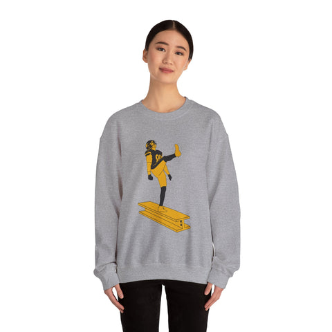 Heavy Blend Sweatshirt The Kick - Classic Fit Crewneck Pullover With Durable Stitching Sweatshirt - YinzerShop