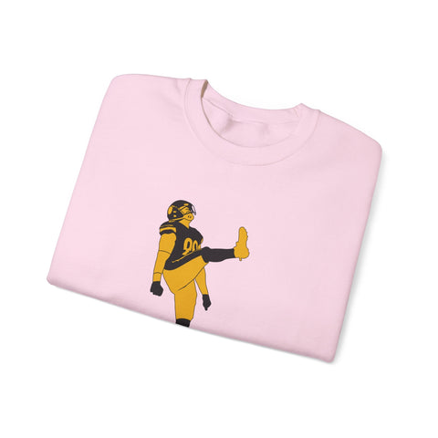 Heavy Blend Sweatshirt The Kick - Classic Fit Crewneck Pullover With Durable Stitching Sweatshirt - YinzerShop