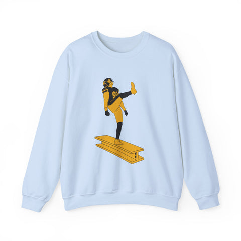 Heavy Blend Sweatshirt The Kick - Classic Fit Crewneck Pullover With Durable Stitching Sweatshirt - YinzerShop