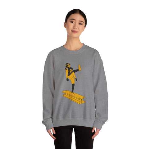 Heavy Blend Sweatshirt The Kick - Classic Fit Crewneck Pullover With Durable Stitching Sweatshirt - YinzerShop