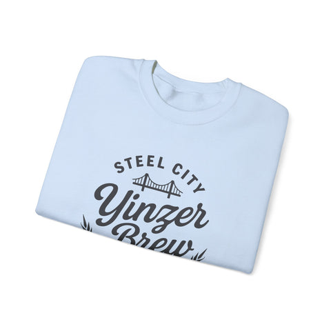 Heavy Blend Sweatshirt – Yinzer Brew Crewneck | Comfortable Cotton Polyester Blend Sweatshirt - YinzerShop
