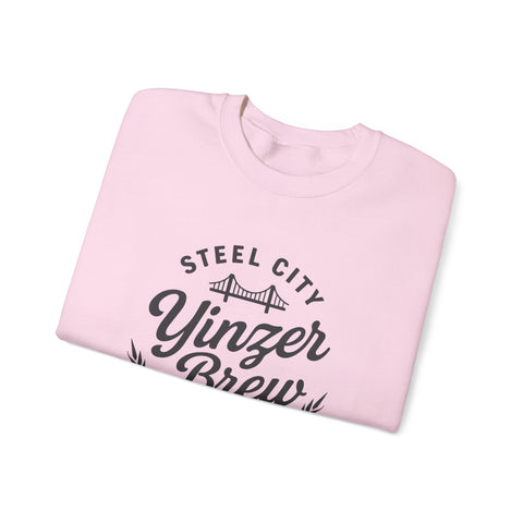Heavy Blend Sweatshirt – Yinzer Brew Crewneck | Comfortable Cotton Polyester Blend Sweatshirt - YinzerShop