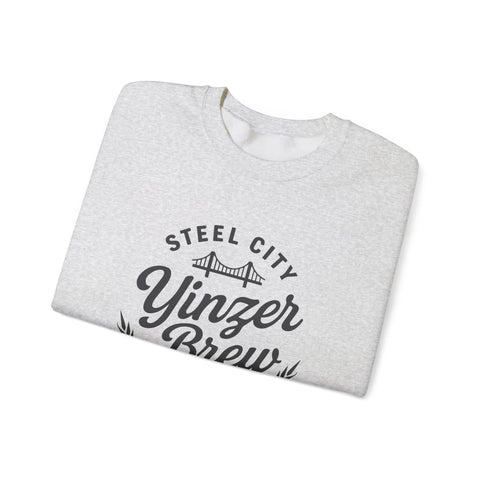 Heavy Blend Sweatshirt – Yinzer Brew Crewneck | Comfortable Cotton Polyester Blend Sweatshirt - YinzerShop