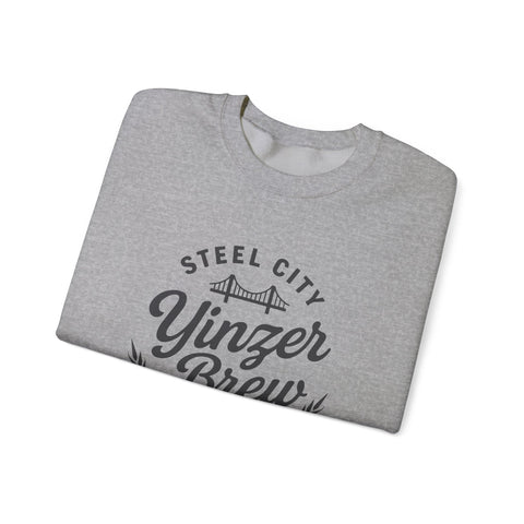Heavy Blend Sweatshirt – Yinzer Brew Crewneck | Comfortable Cotton Polyester Blend Sweatshirt - YinzerShop