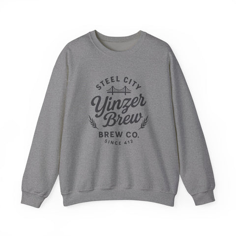 Heavy Blend Sweatshirt – Yinzer Brew Crewneck | Comfortable Cotton Polyester Blend Sweatshirt - YinzerShop