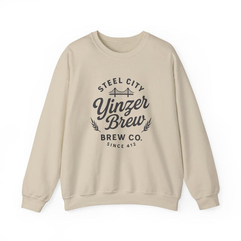 Heavy Blend Sweatshirt – Yinzer Brew Crewneck | Comfortable Cotton Polyester Blend Sweatshirt - YinzerShop