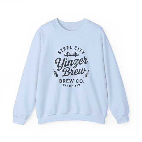 Heavy Blend Sweatshirt – Yinzer Brew Crewneck | Comfortable Cotton Polyester Blend Sweatshirt - YinzerShop