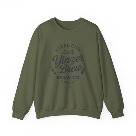 Heavy Blend Sweatshirt – Yinzer Brew Crewneck | Comfortable Cotton Polyester Blend Sweatshirt - YinzerShop