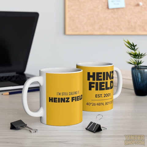 Heinz Field Coffee Mug - 11oz Durable Ceramic Cup | Pittsburgh Sports Fan Gift Mug - YinzerShop