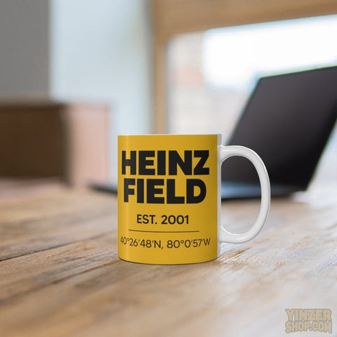 Heinz Field Coffee Mug - 11oz Durable Ceramic Cup | Pittsburgh Sports Fan Gift Mug - YinzerShop