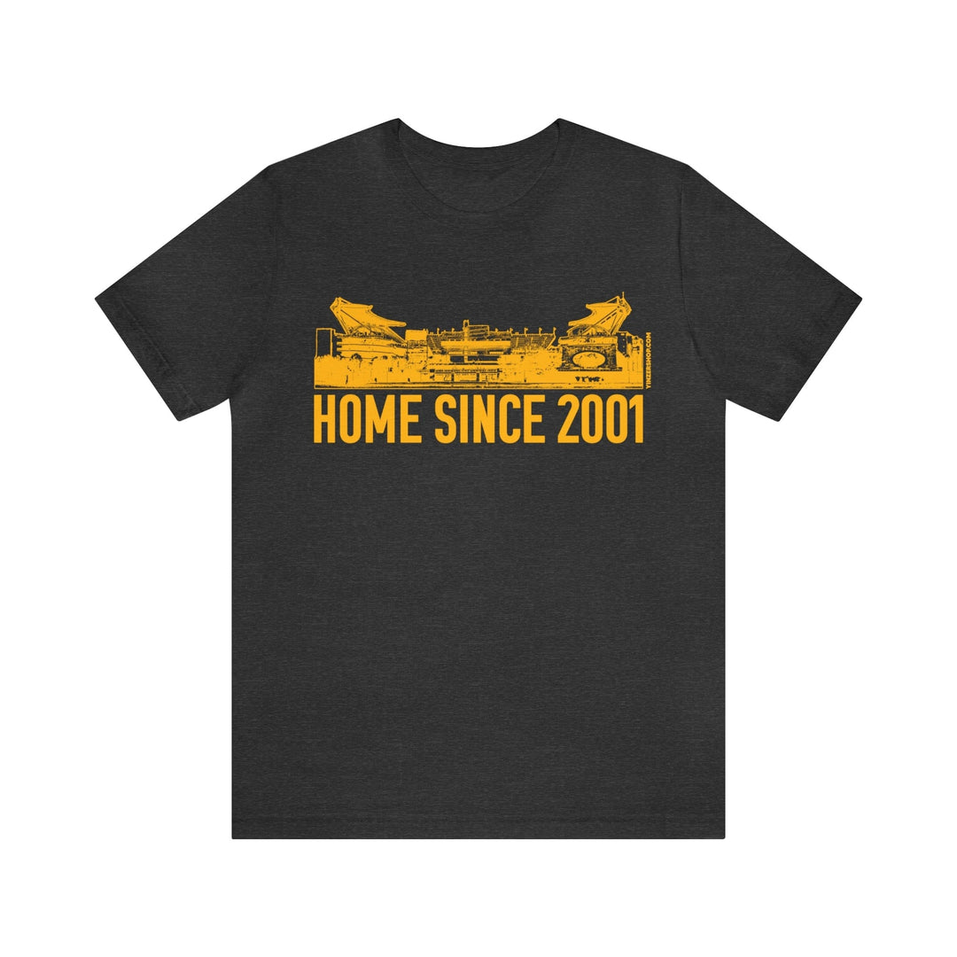 Heinz Field Home Series T-Shirt - Short Sleeve Tee T-Shirt Printify Dark Grey Heather S 