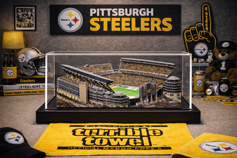 Heinz Field Replica – Handcrafted Steelers Stadium Model | Pittsburgh Football Gift by Home Fields Sports Collectables - YinzerShop