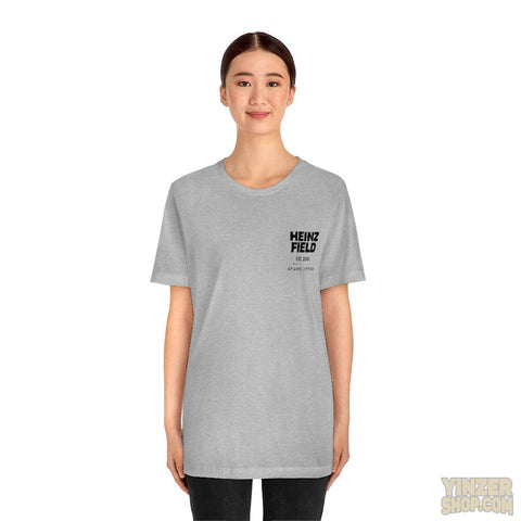 Heinz Field Short Sleeve Tee With Stadium Graphic On Back T-Shirt Printify   