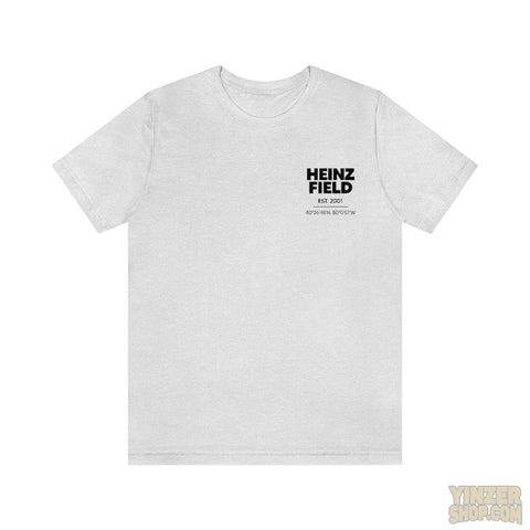 Heinz Field Short Sleeve Tee With Stadium Graphic On Back T-Shirt Printify Ash S 