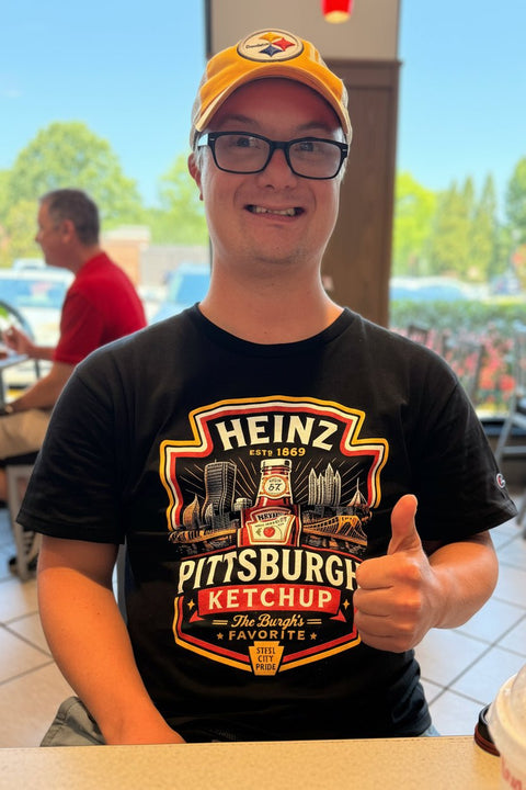 Heinz Ketchup Pittsburgh Skyline Tee T-Shirt - YinzerShop