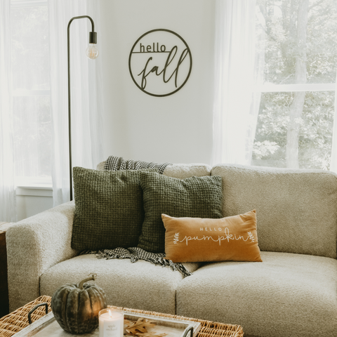 'Hello Fall' Magnetic Circle Wall Decor