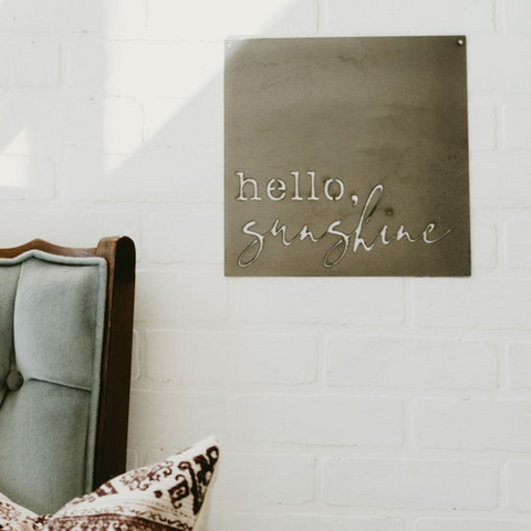 'Hello, Sunshine' Wall Decor Sign