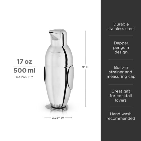 Irving Stainless Steel Penguin Cocktail Shaker