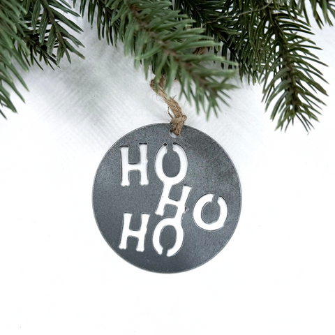Ho, Ho, Ho Ornament (Circle)