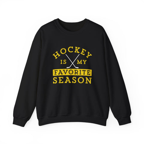 Hockey Is My Favorite Season - Heavy Blend™ Crewneck Sweatshirt Sweatshirt - YinzerShop