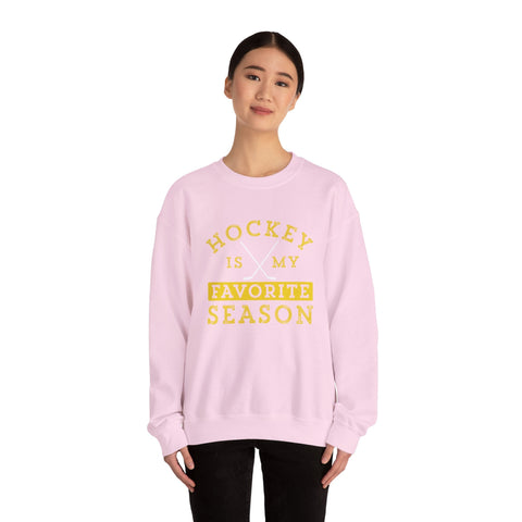 Hockey Is My Favorite Season - Heavy Blend™ Crewneck Sweatshirt Sweatshirt - YinzerShop