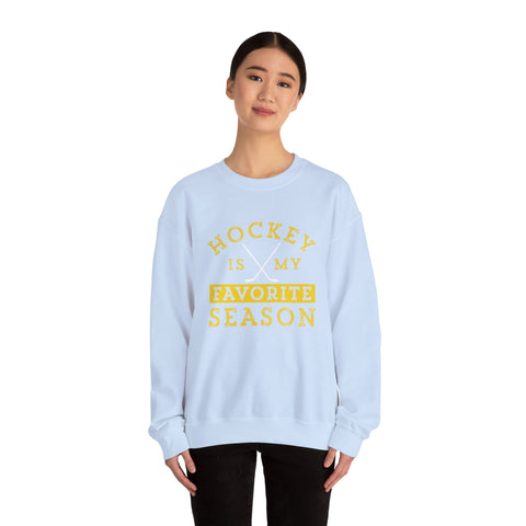 Hockey Is My Favorite Season - Heavy Blend™ Crewneck Sweatshirt Sweatshirt - YinzerShop