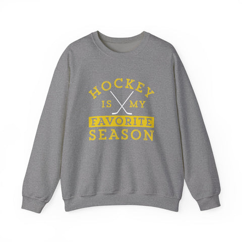 Hockey Is My Favorite Season - Heavy Blend™ Crewneck Sweatshirt Sweatshirt - YinzerShop