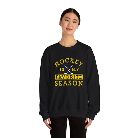 Hockey Is My Favorite Season - Heavy Blend™ Crewneck Sweatshirt Sweatshirt - YinzerShop